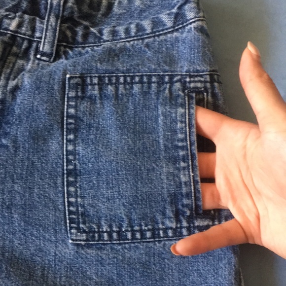 Cherokee Size 12 Girls Blue Denim Shorts Multiple Pockets Velcro Close - Picture 3 of 13